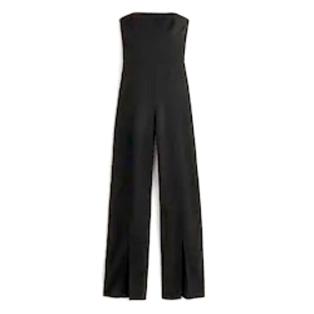Abercrombie & Fitch Black Strapless Jumpsuit